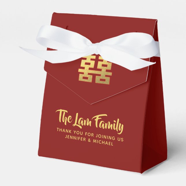 Para Regalos Boda China  Caja de regalo de boda al estilo chino (Front Side)