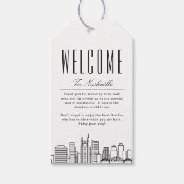 Para Regalos Boda de Nashville | Etiquetas de regalo de mensaje