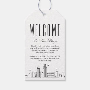 Para Regalos Boda de San Diego Etiquetas de regalo de mensaje