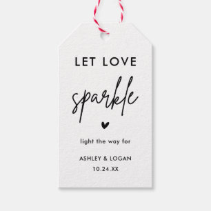 Para Regalos Boda minimalista Sparkler Despide Etiquetas Favora