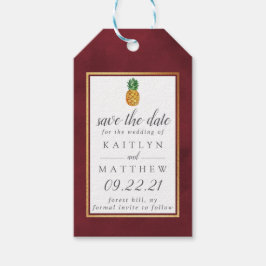 Para Regalos Boda Tropical De Piña Salva Las Etiquetas De Regal