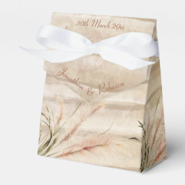Para Regalos Boho rústico Pampas Caja de Favor de Boda de Grass