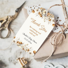 Para Regalos Boho Wildflower Fall Gracias por las etiquetas de 