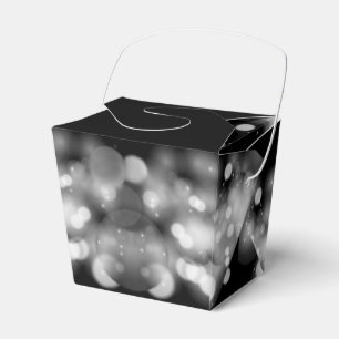 Para Regalos Bokeh blanco y negro saca la caja de favoritos de
