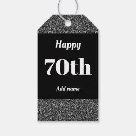 Para Regalos bonito de etiquetas de regalo de cumpleaños 70