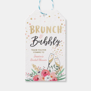 Para Regalos Brunéi y burbujas Gracias etiquetas Ducha de novia