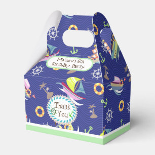 Para Regalos Buques divertidos Caja de Favor Azul profundo