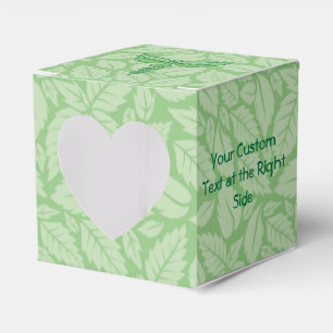 Para Regalos Caduceo con caja de favorita de fondo de hojas