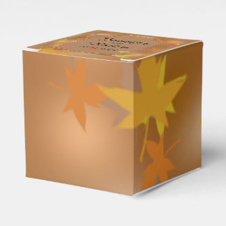 Para Regalos Caída naranja y amarilla deja caja favorita de bod