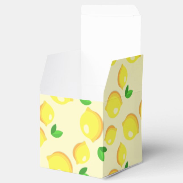 Para Regalos Caja Amarilla de Favor del Limón (Abierto)