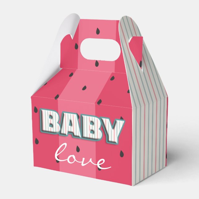 Para Regalos Caja Baby Shower Baby Love Favorito (Reverso)