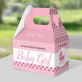 Para Regalos Caja Baby Shower Gable con Stroller - Niña bebé