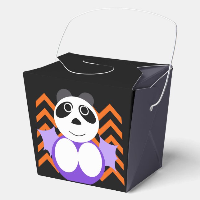 Para Regalos Caja china de Halloween Panda (Anverso)