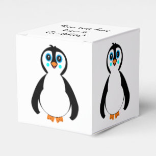 Para Regalos Caja clásica del favor del pingüino