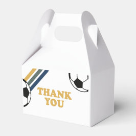 Para Regalos Caja de agradecimiento de cumpleaños de fútbol ret
