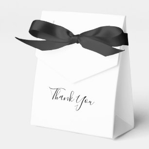 Para Regalos Caja de agradecimiento moderna en blanco y negro