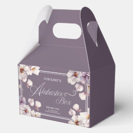 Para Regalos Caja de alabastro Caja Purple Birthday Favor