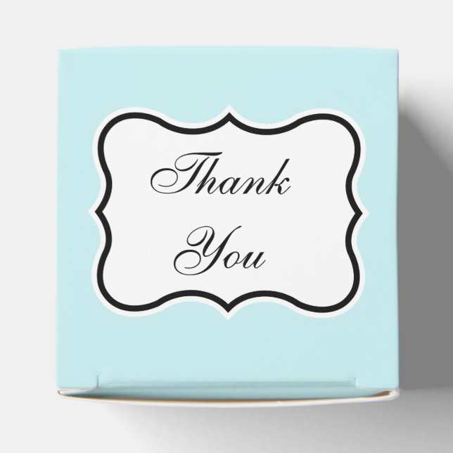 Para Regalos Caja de Aqua Favor (Parte superior)