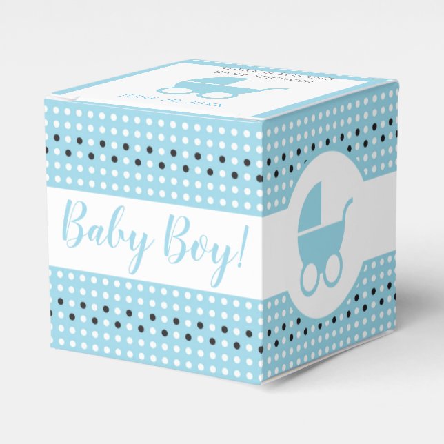 Para Regalos Caja de Baby Shower Favorito con rodillo 2" x 2" - (Costado Anverso)