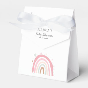Para Regalos Caja de Baby Shower Pastel Pink Rainbow