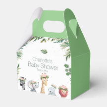 Caja de Baby Shower Wild One Safari Jungle