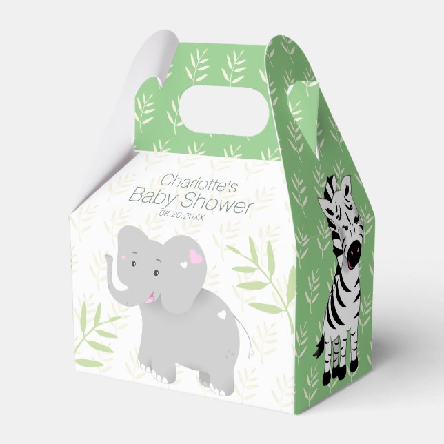 Para Regalos Caja de Baby Shower Wild One Safari Jungle (Front Side)