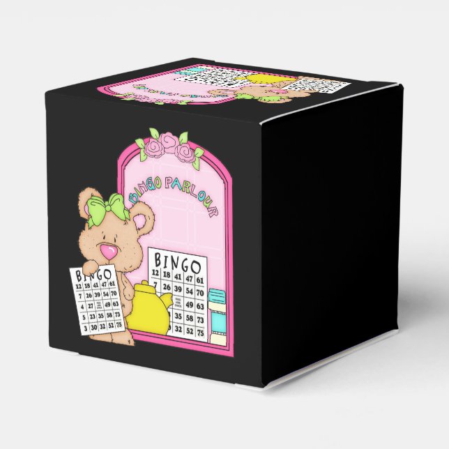 Para Regalos Caja de Bingo Parlor Bear Favor (Reverso Costado)