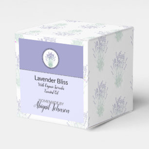 Para Regalos Caja de bombas de baño de lavanda casera