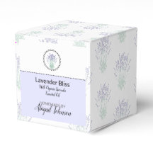 Caja de bombas de baño de lavanda casera