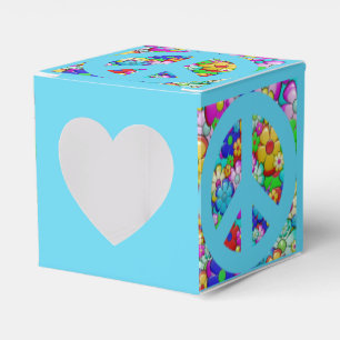 Para Regalos Caja de cambios de signo de paz de Hippy