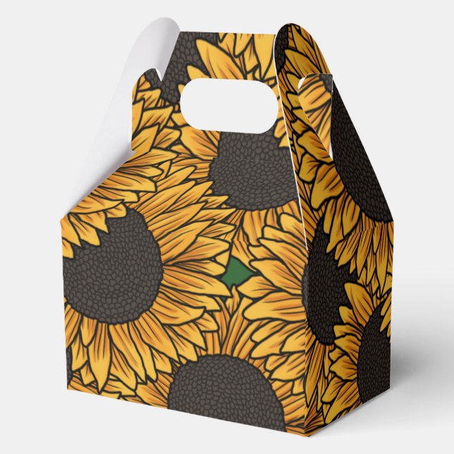 Para Regalos Caja de Campo de Girasoles (Reverso )