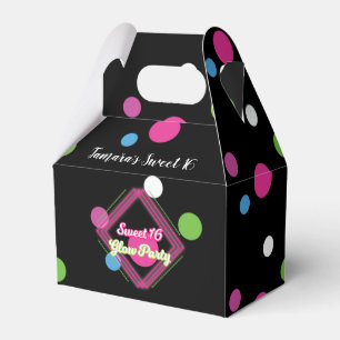 Para Regalos Caja de dulces de fiesta de Sweet 16 Glow