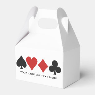 Para Regalos Caja de encargo del favor del jugador de tarjeta