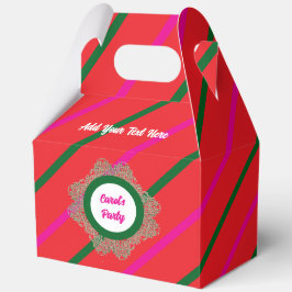 Para Regalos Caja de Favor 5 Roja(Rosa Verde) RFPMDesigns 2024