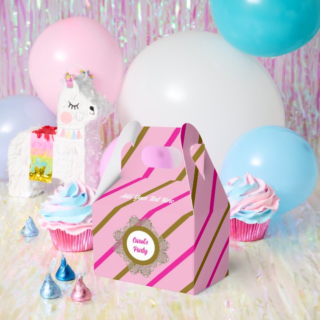 Para Regalos Caja de Favor 5 Rosa (Oro Rosa) RFPMDesigns ©️ 202 (Fiesta)