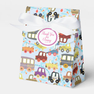 Para Regalos Caja de Favor Azul de los Vehículos Cutáneos