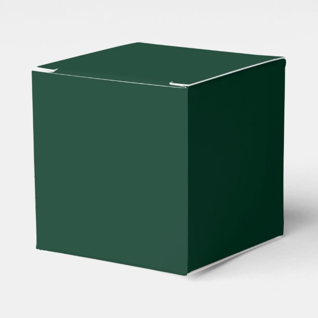 Para Regalos Caja de Favor Clásica Verde Oscuro (Costado Anverso)