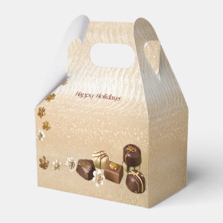 Para Regalos Caja de Favor con Chocolates Variados y Flores