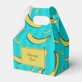 Para Regalos Caja de Favor con Patrón de Plátano