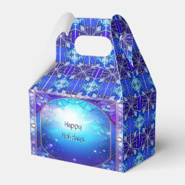 Para Regalos Caja de Favor con Patrón de Vidrio Emplomado Moder