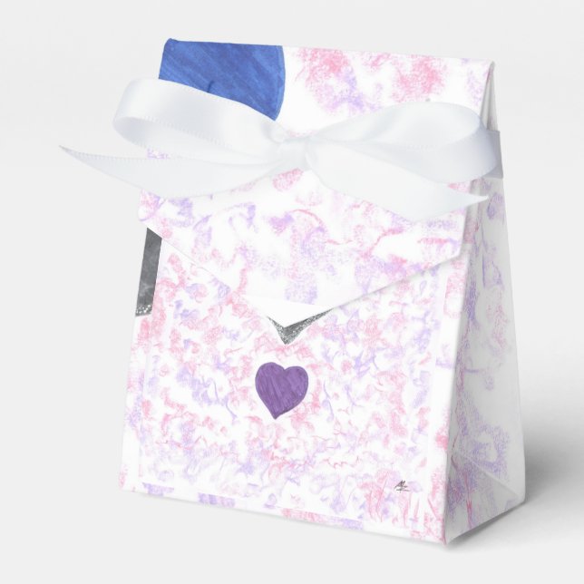 Para Regalos Caja de Favor "Corazones" (Front Side)