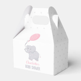 Para Regalos Caja de Favor Cute del Chica Baby Shower Elefante