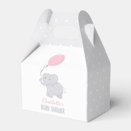 Para Regalos Caja de Favor Cute del Chica Baby Shower Elefante