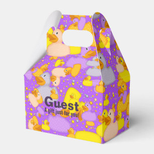 Para Regalos CAJA DE FAVOR DE 2-GABLES Púrpura