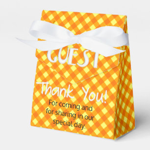 Para Regalos CAJA DE FAVOR DE 3 Naranjas-PARTIDOS Amarillos, es