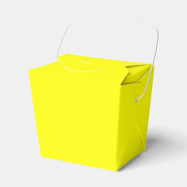 Para Regalos Caja de Favor de Acompañar Amarillo (Front Side)