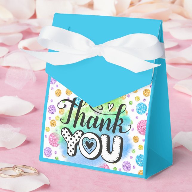 Para Regalos Caja de Favor de Agradecimiento (Boda)