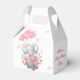 Para Regalos Caja de Favor de Baby Shower de Elefante y Globo A