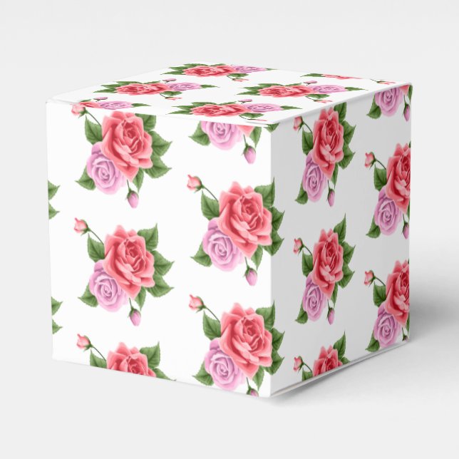 Para Regalos Caja de Favor de Boda (Costado Anverso)