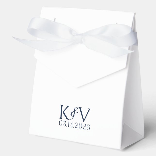 Para Regalos Caja de Favor de Boda (Anverso)